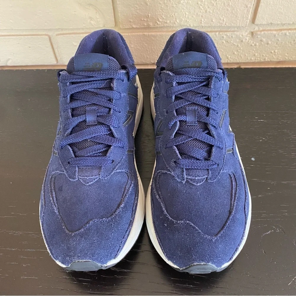 New Balance 57/40 Team Navy Suede Athletic Running Shoes Sneakers Comfort Sz 9.5